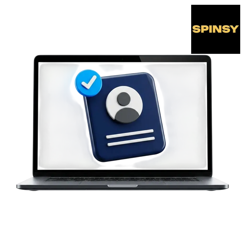 Interface de connexion et inscription sur Spinsy casino en ligne