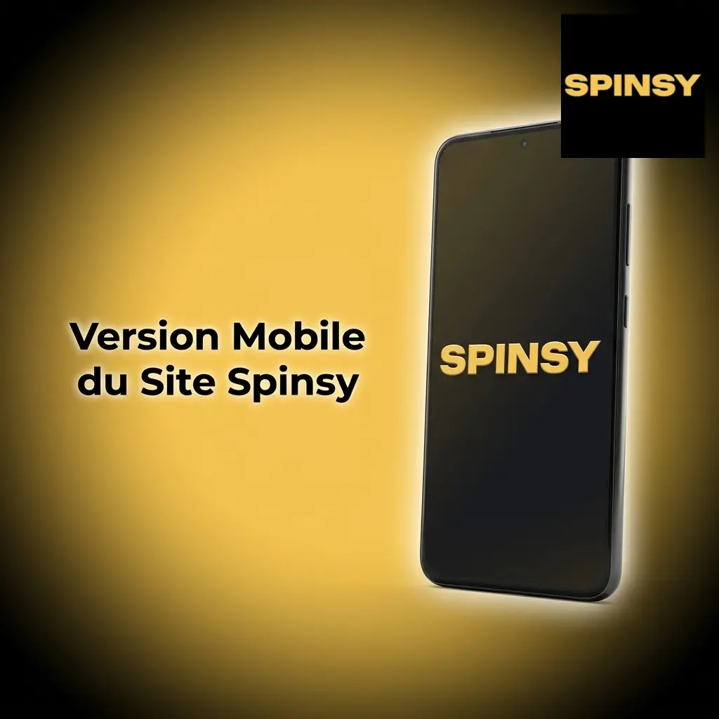 Version mobile du site Spinsy sur smartphone et tablette