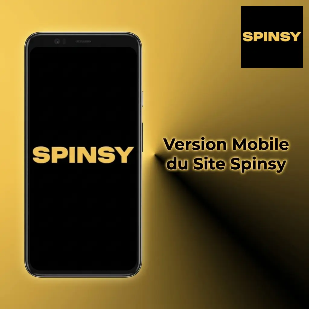 Version mobile du site Spinsy sur smartphone et tablette